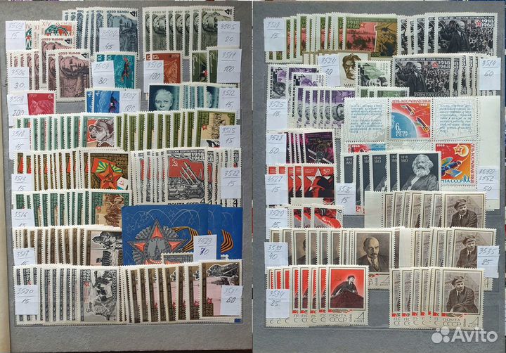 Марки Советские чистые 1968-1969 годы