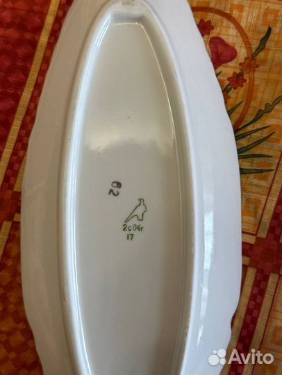 Блюдо овальное Дулево