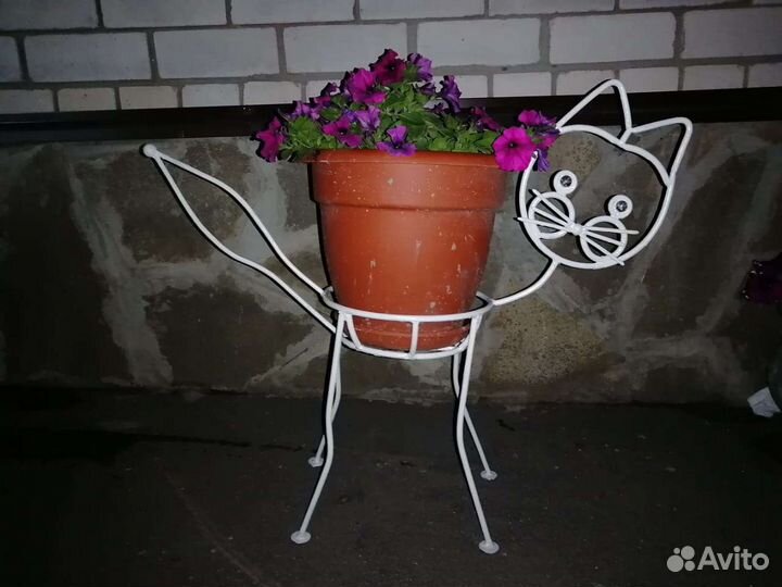 Подставка котик под цветы