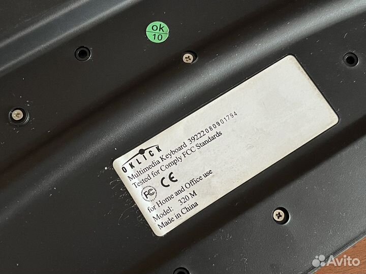 Клавиатура для компьютера Oklick с USB