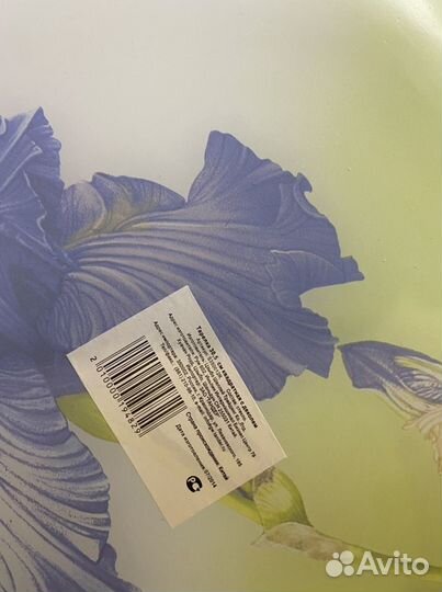 Тарелка квадратная с декором