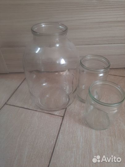 Банки стеклянные все объемы, 3л,1,5, 2, 0,5, 0,7