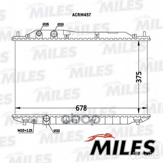 Радиатор (механическая сборка) honda civic 1.8