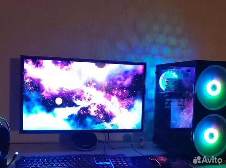 Мощный pc для игр i9/озу16/rx570(8gb) /ssd+2тб