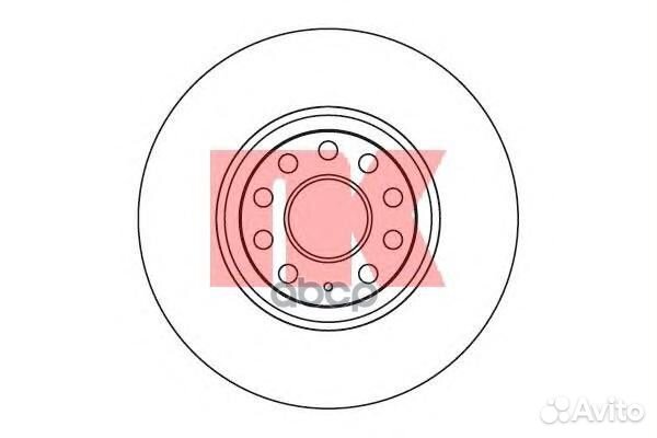 Диск тормозной VW Jetta Passat 05- 2047115 Nk