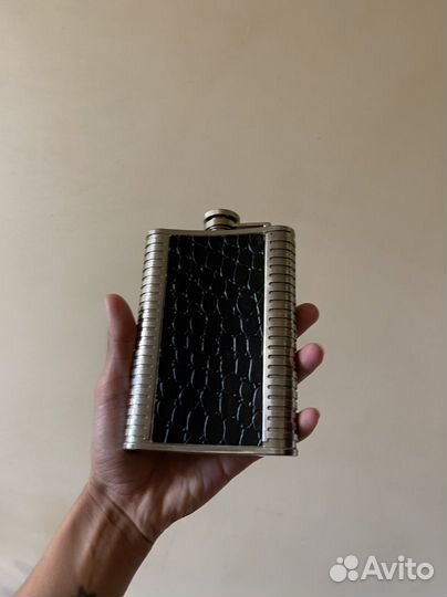 Фляжка stainless Steel 8OZ 240 мл экокожа