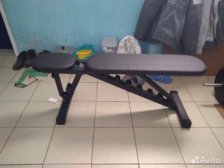 Стойка для штанги с подстраховкой + скамья