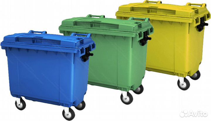 Мусорный бак пластиковый 660л 0.66-5846