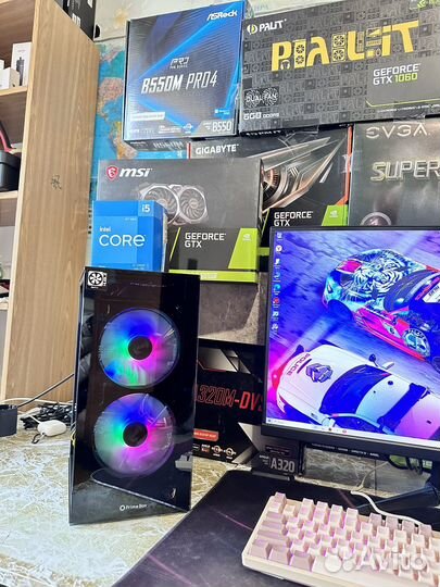 Игровой пк i3-12100F+GTX 1660 super