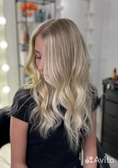 Окрашивание волос модель