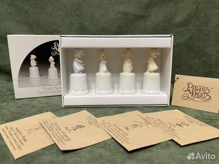 Набор фарфоровых напёрстков «Precious moments»