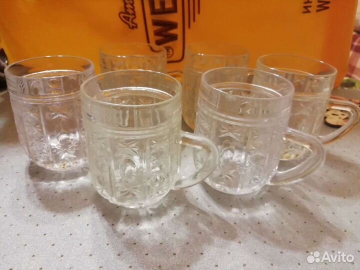 Кружки хрустальные