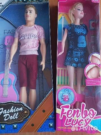 Кен + Барби+малыш в животике