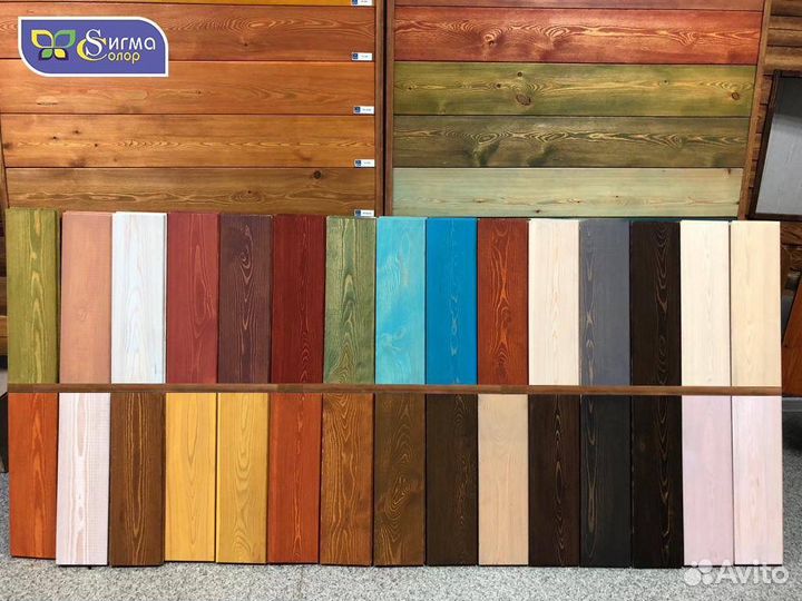 Покраска имитации бруса, вагонки