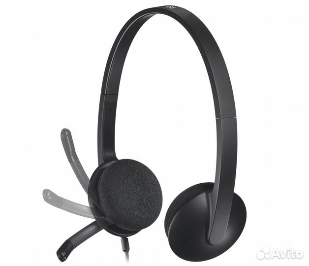 Гарнитура проводная logitech H340, USB