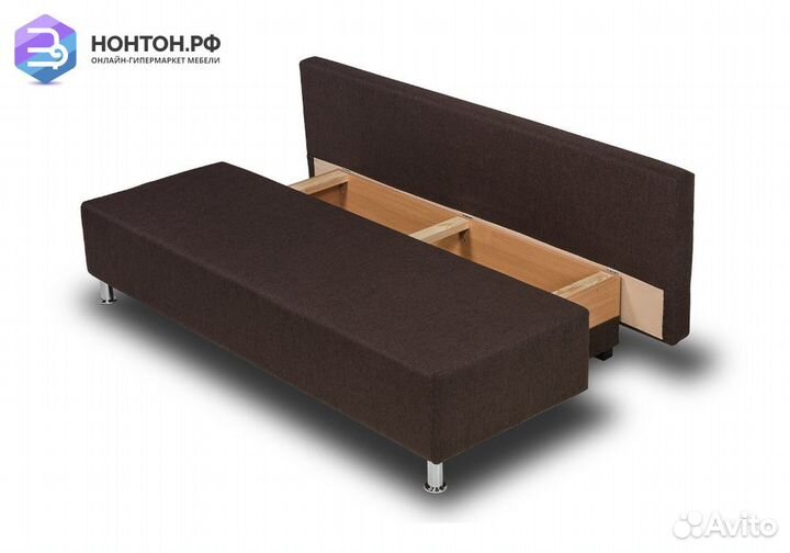 Диван еврокнижка Парма кофейный