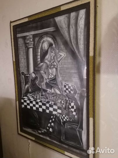 Старинная антикварная картина для интерьера