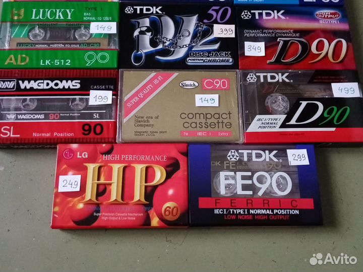 Аудиокассеты LWY, sony, tdk, magna, LG