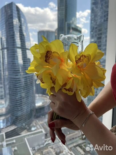 Искусственные силиконовые цветы букеты для декора