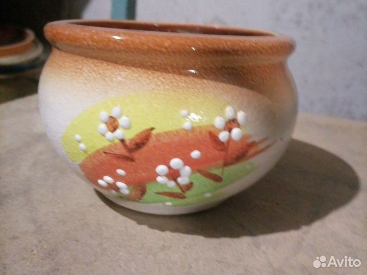 Керамические горшки для цветов бу