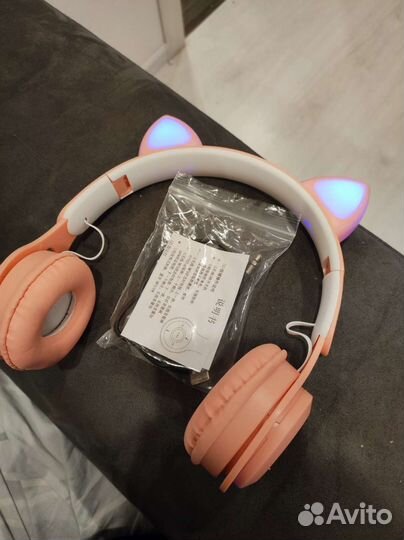 Наушники с кошачьими ушками