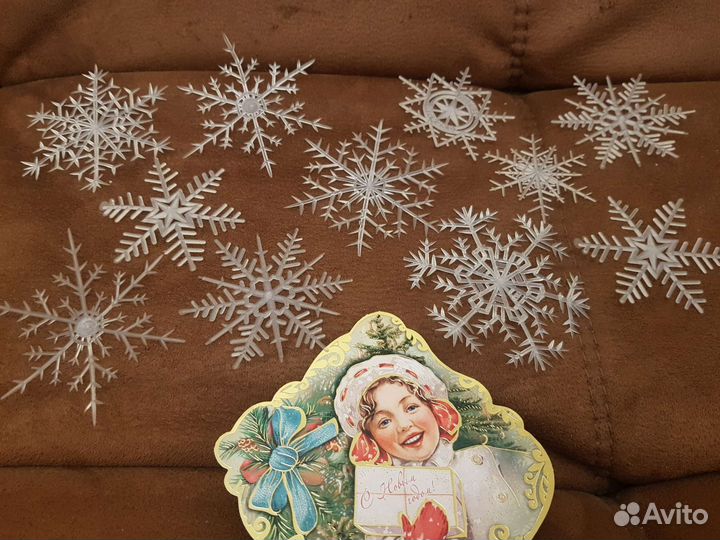 Елочные игрушки ссср.Снежинки