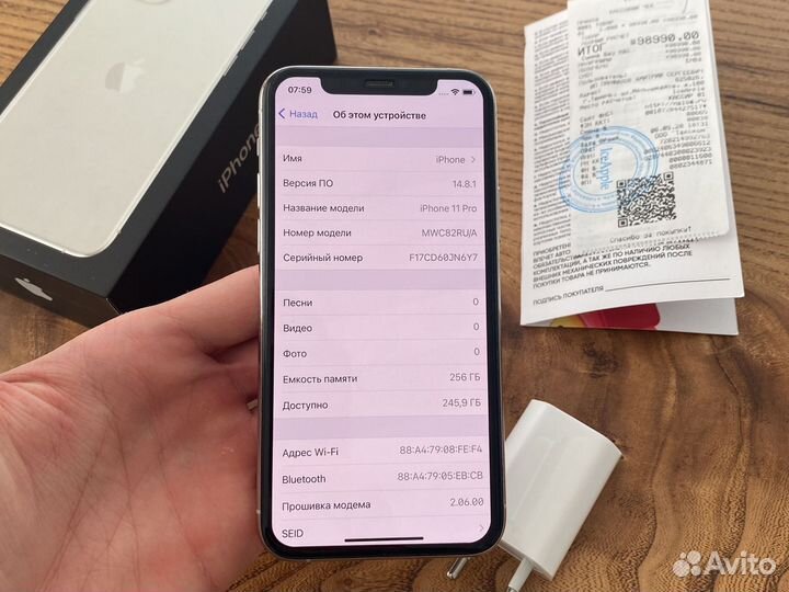 Телефон iPhone 11 Pro 256gb Ростест