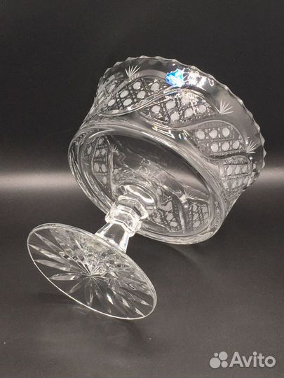 Ваза для фруктов хрусталь