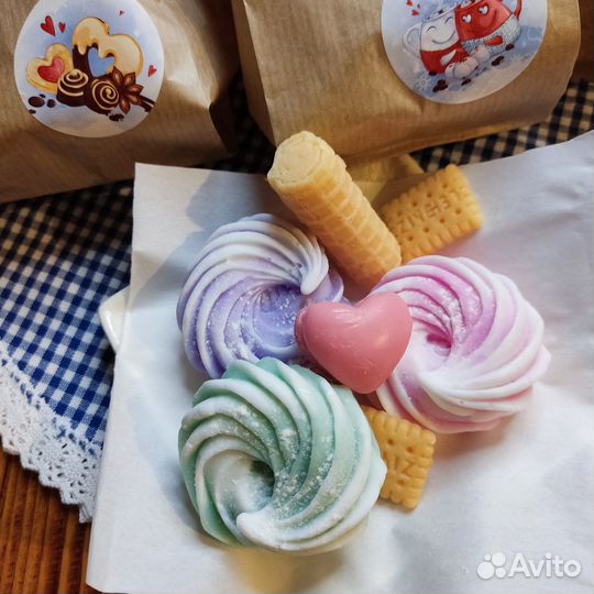 Мыло ручной работы набор 3 шт