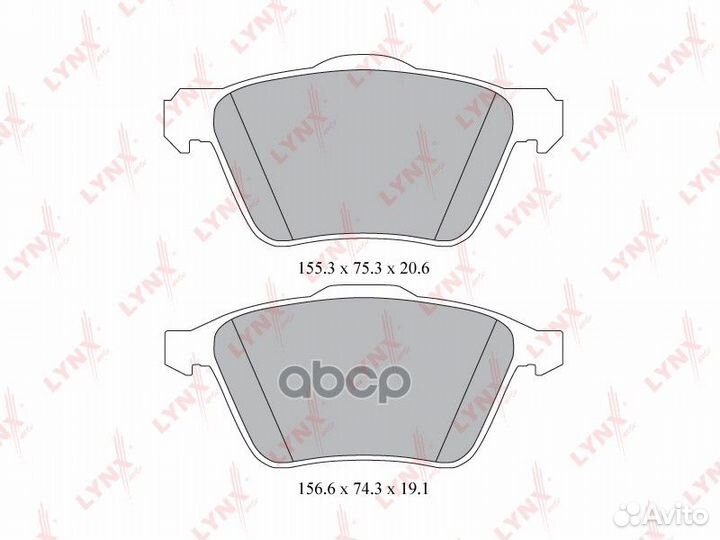 Колодки тормозные дисковые перед BD7814 LYN