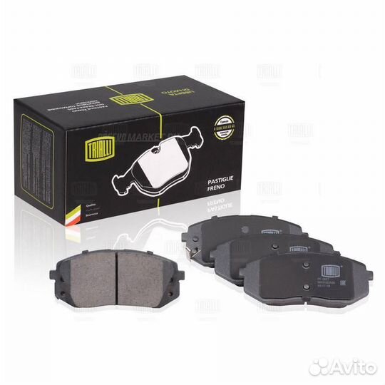 Trialli PF 0817 Колодки тормозные дисковые перед