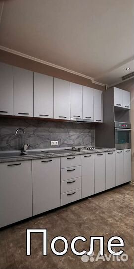 Замена кухонных фасадов и столешниц