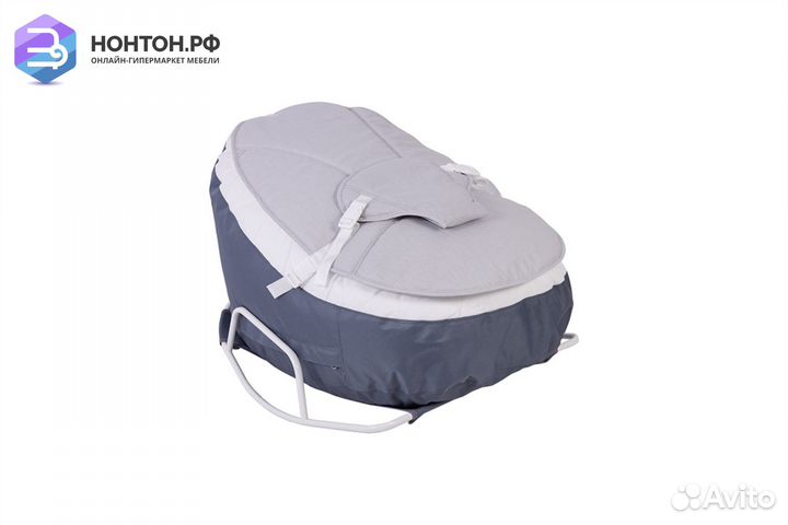 Кресло-качалка детское Polini kids серый