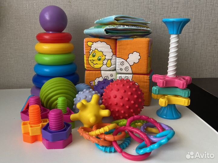 Развивающие игрушки пакетом, музыкальный коврики