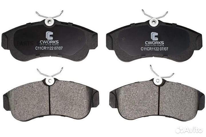 Cworks C11CR1122 Колодки тормозные nissan almera/p