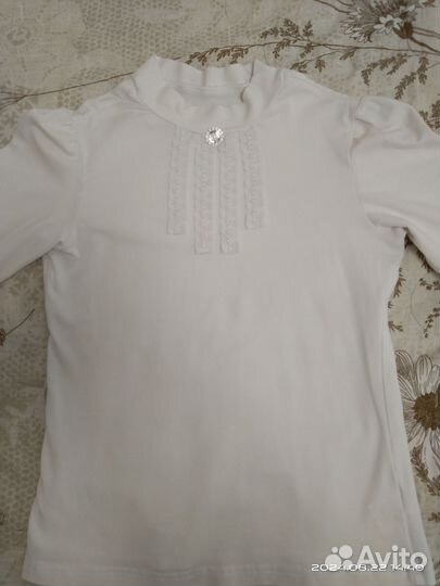 Блузки школьные 140