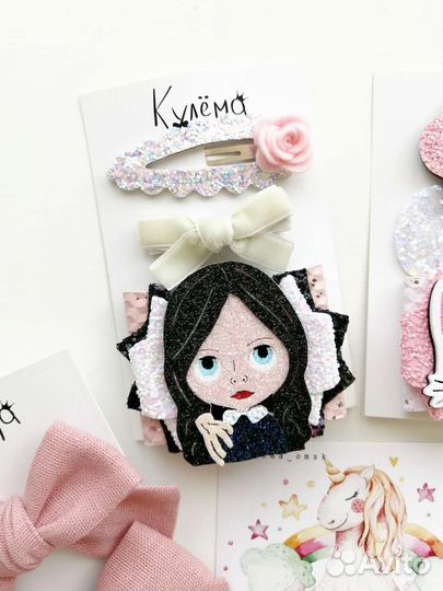 Подарочный набор аксессуаров для волос Уэнсдэй