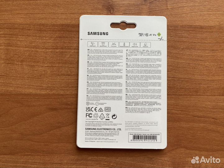 Карта памяти micro sd 64 gb Samsung