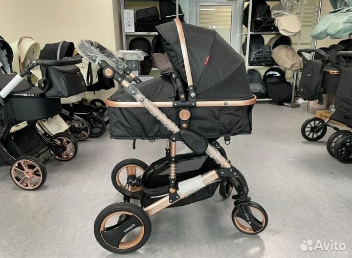 Коляска 2в1 трансформер Новинка (Black)