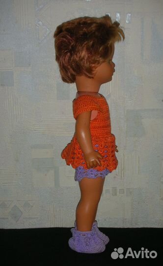 Кукла, шатенка, винтаж, 1960 -1970 гг., ГДР