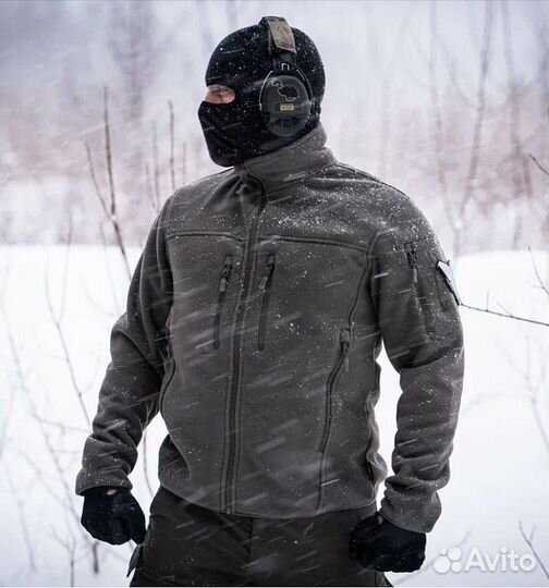 Кофта флисовая Defender Fleece Jacket, Олива Грин