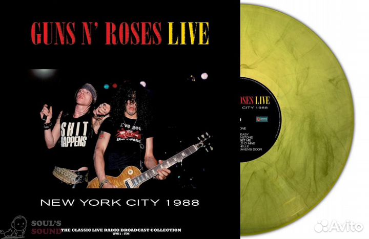 Виниловая пластинка guns N roses - live IN NEW yor