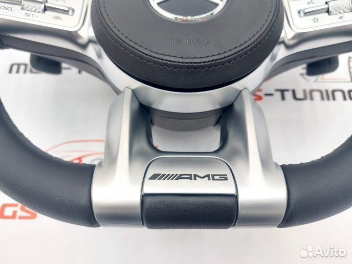 Руль Mercedes 63 AMG с рабочим ACC + подушка