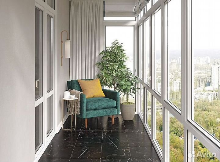 Окна на балкон