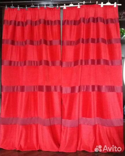 Новые шторы на люверсах, блекаут, арка, ламбрекен