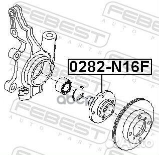 Ступица колеса nissan almera N16E 00-06 пер