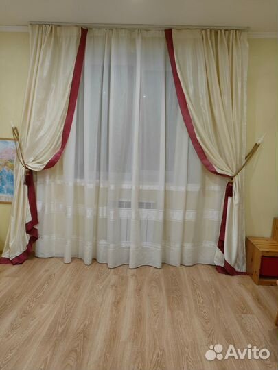 Комплект на окно Шторы (Венгрия) Тюль (Турция)