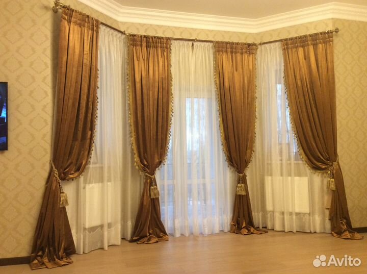 Шторы, занавес, карнизы, вуаль,текстильные изделия