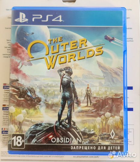 Игра для PS4 The outer worlds