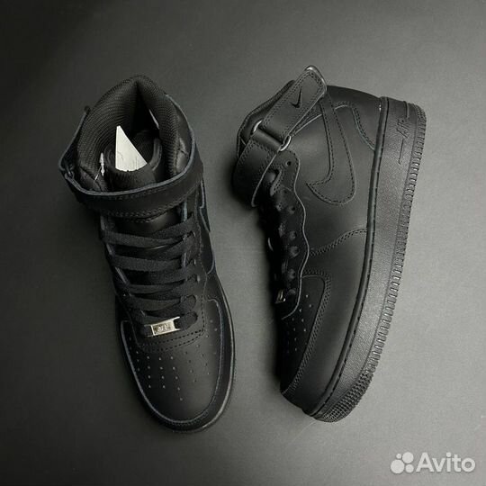 Кроссовки Nike Air Force 1'07 Mid Black